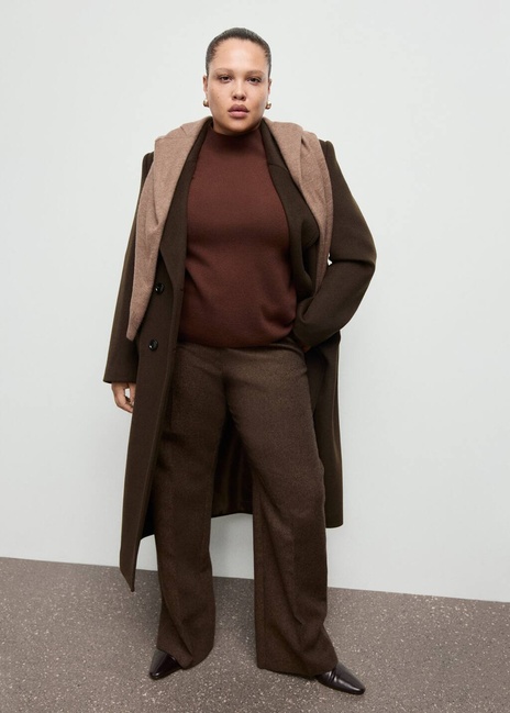 Жіночий коричневий джемпер Mango артикул 27091224 17 2 season Фото ракурс 5 - Жіночий коричневий джемпер Mango артикул 27091224 17 2 season