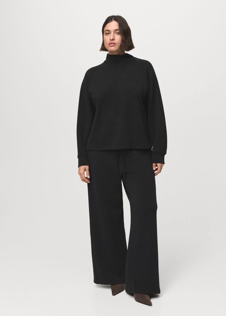 Женский черный свитер Mango артикул 17075812 99 1 season Фото ракурс 7 - Женский черный свитер Mango артикул 17075812 99 1 season