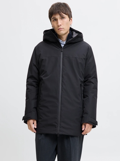 Мужская черная куртка Jack & Jones артикул 12278779 Black FW2025 Фото ракурс 1 - Мужская черная куртка Jack & Jones артикул 12278779 Black FW2025