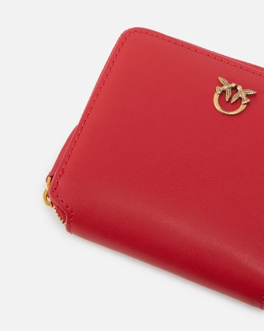 Жіночий червоний гаманець Pinko артикул 100249-A0F1 R30Q FW2025 Фото ракурс 4 - Жіночий червоний гаманець Pinko артикул 100249-A0F1 R30Q FW2025