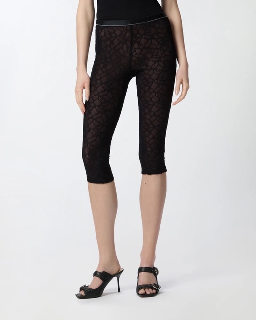 Жіночі чорні легінси Pinko артикул 105226-A2M5 Z99 SS2025 Фото ракурс 1 - Жіночі чорні легінси Pinko артикул 105226-A2M5 Z99 SS2025