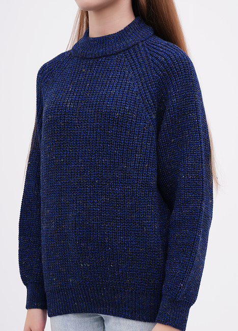 Фото ракурс 3 - Жіночий синій светр EQUILIBRI артикул W342 064 000 NAVY BLUE FW2025