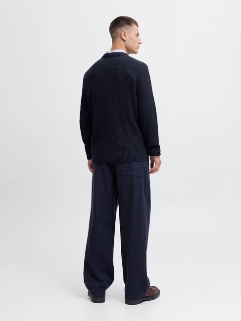 Фото ракурс 2 - Мужской синий джемпер Jack & Jones артикул 12279278 Sky Captain FW2025