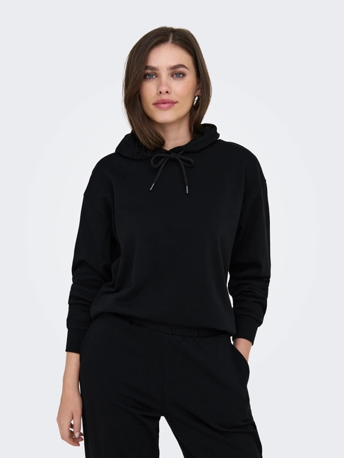 Фото ракурс 6 - Жіноче чорнe худі Only артикул 15356341 Black FW2025