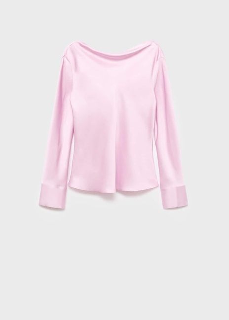Жіноча рожева блузка Mango артикул 17094144 83 1 season Фото ракурс 4 - Жіноча рожева блузка Mango артикул 17094144 83 1 season