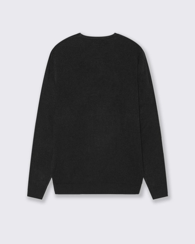 Фото ракурс 2 - Чоловічий чорний джемпер Piazza Italia артикул 65824 Black FW2025