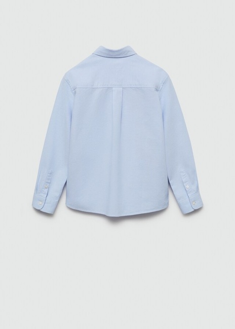 Фото ракурс 7 - Детская голубая рубашка Mango артикул 77091008 50 7 season