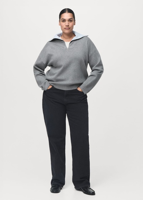 Фото ракурс 5 - Жіночий сірий джемпер Mango артикул 17007833 92 1 season