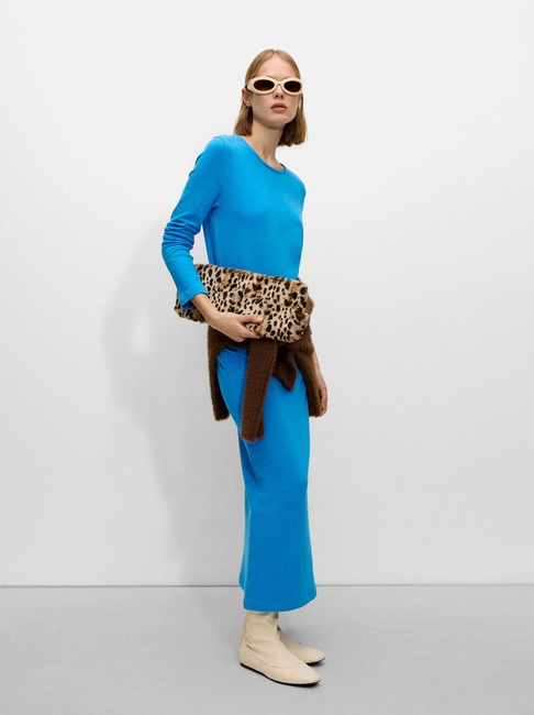 Фото ракурс 1 - Жіноча синя сукня Parfois артикул 229271 _BL SS2025