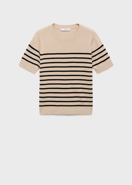 Жіночий бежевий джемпер Mango артикул 17091198 09 1 season Фото ракурс 3 - Жіночий бежевий джемпер Mango артикул 17091198 09 1 season