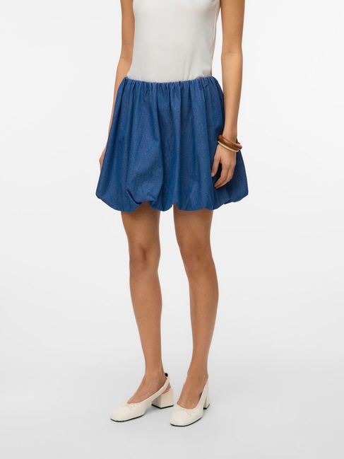 Фото ракурс 1 - Женская синяя юбка Vero Moda артикул 10334201 Medium Blue Denim SS2025