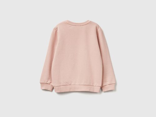 Фото ракурс 2 - Рожевий світшот Benetton для дівчаток артикул 3J68G10K3.P 12U 25A