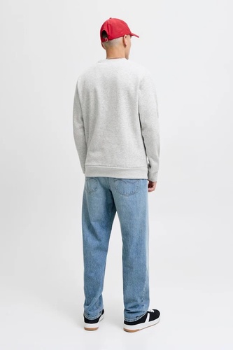 Фото ракурс 2 - Мужской серый свитшот Jack & Jones артикул 12278601 LIGHT GREY MELANGE FW2025