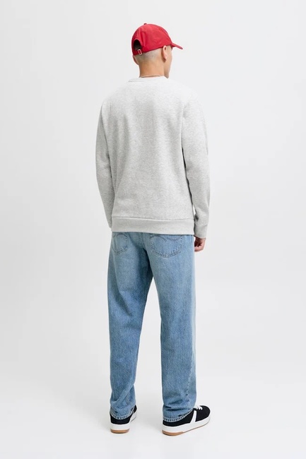 Фото ракурс 2 - Мужской серый свитшот Jack & Jones артикул 12278601 LIGHT GREY MELANGE FW2025