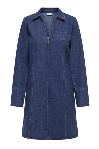 Фото ракурс 1 - Женское синее платье Only артикул 15359515 DARK BLUE DENIM FW2025