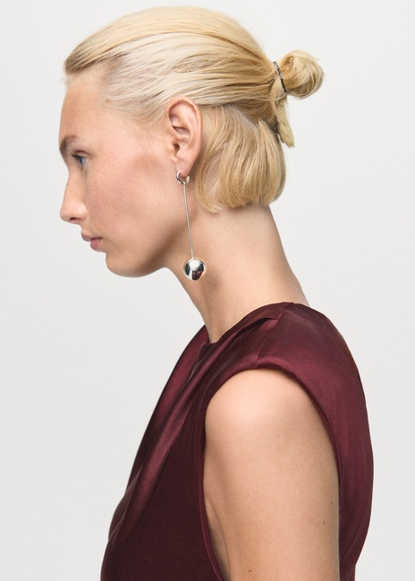 Жіноча бордова сукня Mango артикул 17025820 76 1 season Фото ракурс 4 - Жіноча бордова сукня Mango артикул 17025820 76 1 season