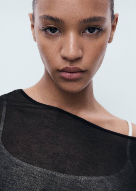 Фото ракурс 4 - Жіноче чорнe пончо Mango артикул 17061188 99 1 season