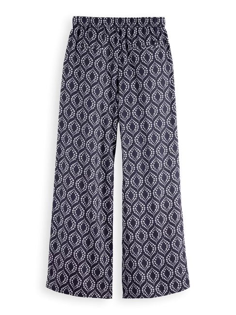 Фото ракурс 2 - Женские синие брюки SCOTCH & SODA артикул 179551 V409 SS2025