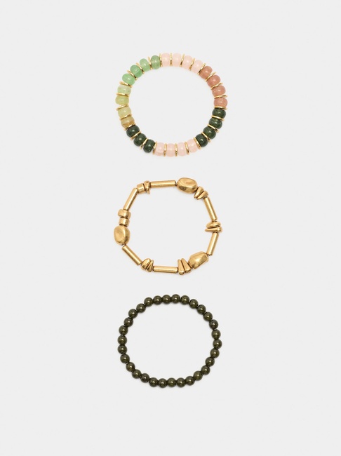 Женский золотой браслет Parfois артикул 237385 _GN FW2025 Фото ракурс 3 - Женский золотой браслет Parfois артикул 237385 _GN FW2025