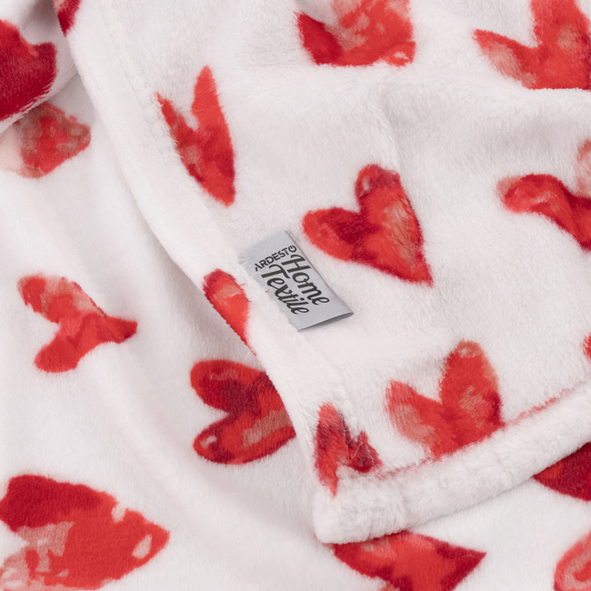 Фото ракурс 4 - Бело-красный плед Ardesto артикул ART0125PB No color FW2025