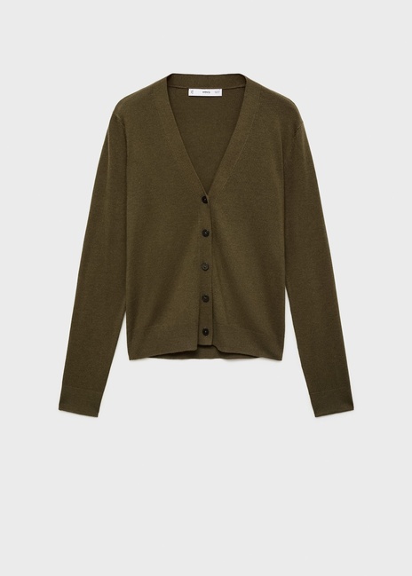 Женский хаки кардиган Mango артикул 17065803 37 1 season Фото ракурс 3 - Женский хаки кардиган Mango артикул 17065803 37 1 season