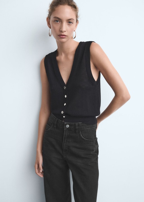 Фото ракурс 4 - Жіночі чорні джинси Mango артикул 17035798 TN 1 season