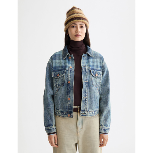 Фото ракурс 1 - Женская синяя куртка SCOTCH & SODA артикул U9G00780T V448 FW2025