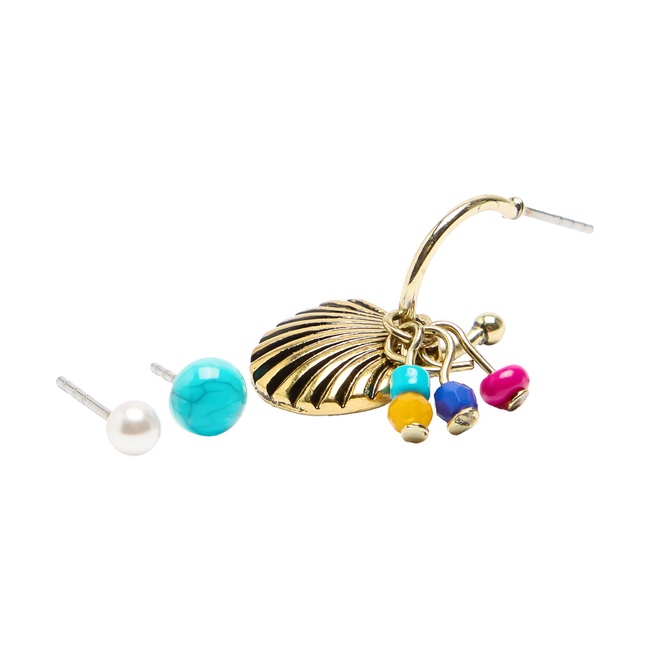Женские разноцветные серьги Parfois артикул 234959 _BM FW2025 Фото ракурс 2 - Женские разноцветные серьги Parfois артикул 234959 _BM FW2025