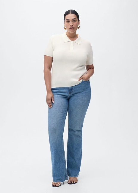 Фото ракурс 5 - Женский молочный джемпер Mango артикул 17024103 05 1 season