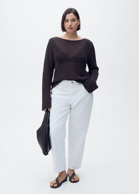 Фото ракурс 4 - Жіночі білі джинси Mango артикул 87056368 01 8 season