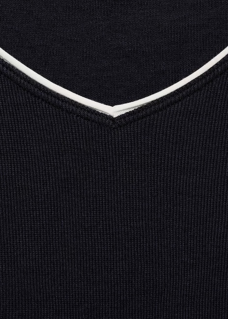 Жіночий синій лонгслів Mango артикул 17084094 56 1 season Фото ракурс 4 - Жіночий синій лонгслів Mango артикул 17084094 56 1 season