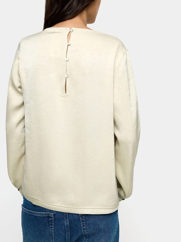 Фото ракурс 2 - Жіноча молочна блузка Parfois артикул 240969 _EC FW2025