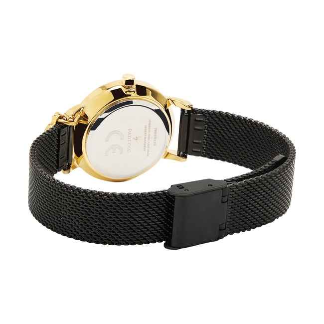 Фото ракурс 3 - Жіночий чорний годинник Parfois артикул 239505 _BK FW2025