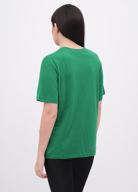 Жіноча зелена футболка EQUILIBRI артикул W213 097 000 Green FW2025 Фото ракурс 2 - Жіноча зелена футболка EQUILIBRI артикул W213 097 000 Green FW2025