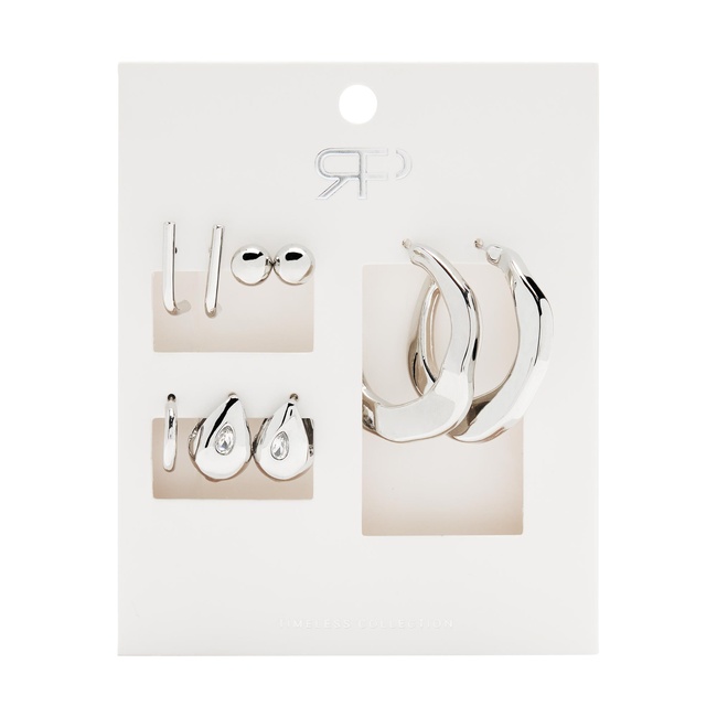 Фото ракурс 3 - Жіночий срібний набір Parfois артикул 239335 _SV FW2025