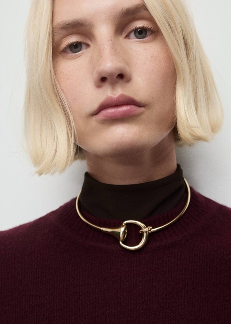 Женский бордовый джемпер Mango артикул 17007792 76 1 season Фото ракурс 4 - Женский бордовый джемпер Mango артикул 17007792 76 1 season