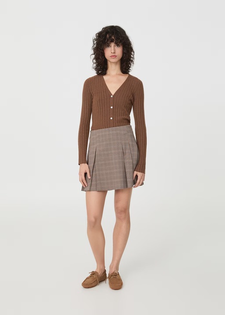 Женская коричневая юбка Mango артикул 17935167 35 1 season Фото ракурс 1 - Женская коричневая юбка Mango артикул 17935167 35 1 season