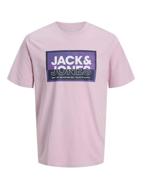 Чоловіча фіолетова футболка Jack & Jones артикул 12283825 Winsome Orchid FW2025 Фото ракурс 3 - Чоловіча фіолетова футболка Jack & Jones артикул 12283825 Winsome Orchid FW2025