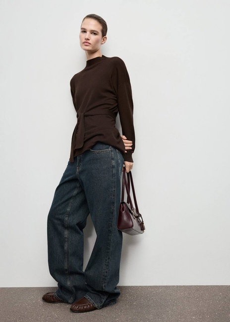 Фото ракурс 5 - Жіночий коричневий джемпер Mango артикул 17007830 32 1 season