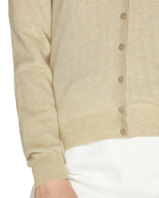 Жіночий бежевий кардиган Benetton артикул 1002D5485 562 25A Фото ракурс 6 - Жіночий бежевий кардиган Benetton артикул 1002D5485 562 25A