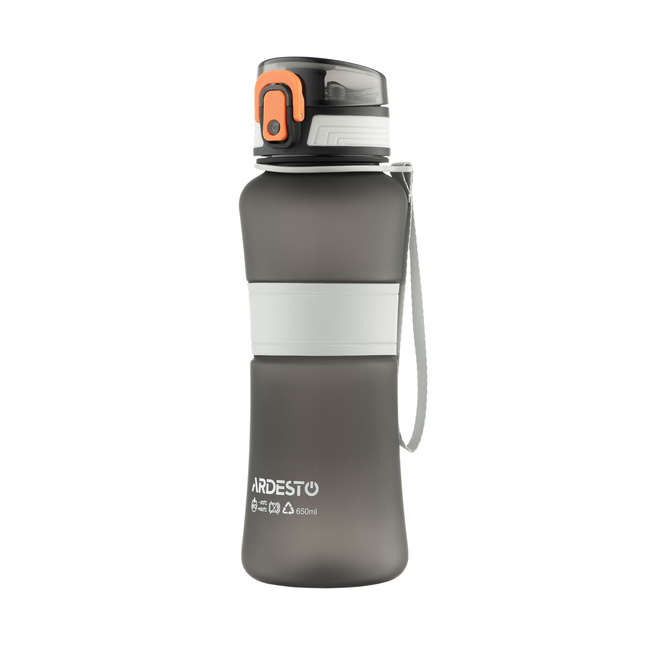 Фото ракурс 4 - Черная бутылка для воды Ardesto артикул AR2265BL No color FW2025