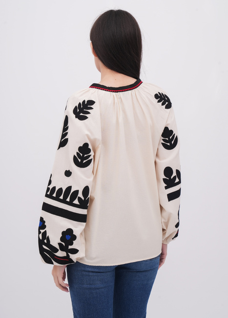 Фото ракурс 2 - Жіноча біла блузка EQUILIBRI артикул W421 029 000 White FW2025