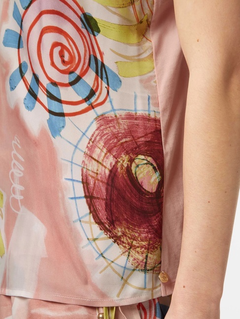 Фото ракурс 4 - Женская розовая майка SCOTCH & SODA артикул U9A00723T U644 SS2025