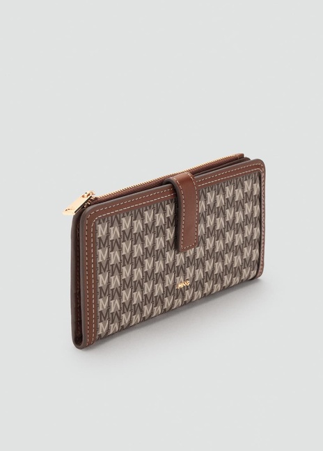 Фото ракурс 2 - Жіночий коричневий гаманець Mango артикул 17074128 CU 1 season