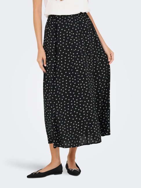 Женская черная юбка Only артикул 15357477 Black FW2025 Фото ракурс 1 - Женская черная юбка Only артикул 15357477 Black FW2025