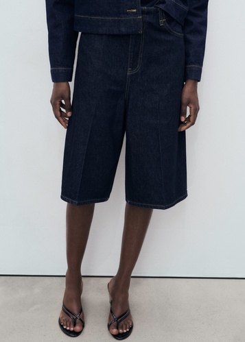 Фото ракурс 1 - Жіночі сині шорти Mango артикул 17073324 TS 1 season