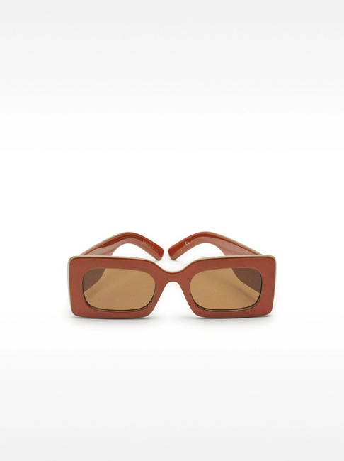 Женские коричневые очки Parfois артикул 2037311 BMU FW2025 Фото ракурс 1 - Женские коричневые очки Parfois артикул 2037311 BMU FW2025