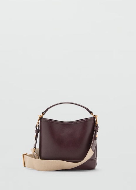 Жіноча бордова сумка Mango артикул 17042924 78 1 season Фото ракурс 1 - Жіноча бордова сумка Mango артикул 17042924 78 1 season
