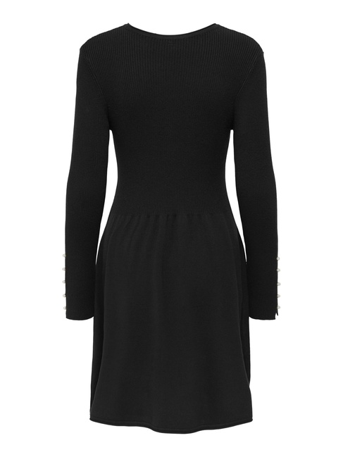 Жіноча чорна сукня Only артикул 15349500 Black FW2025 Фото ракурс 4 - Жіноча чорна сукня Only артикул 15349500 Black FW2025