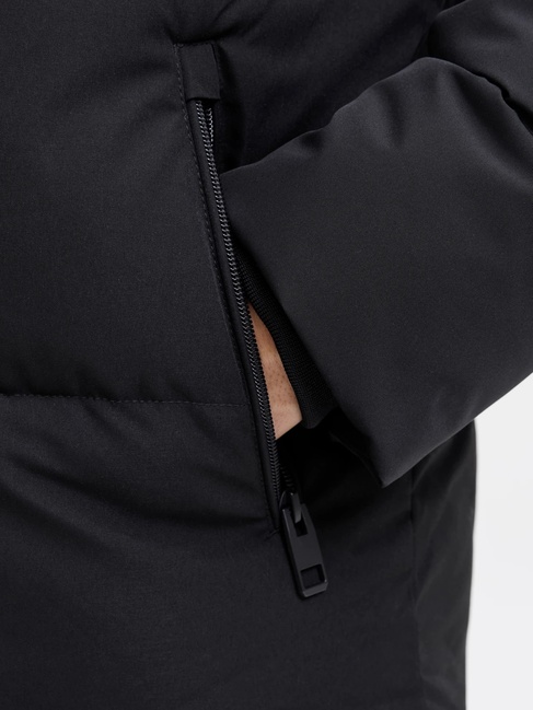 Чоловіча чорна куртка Jack & Jones артикул 12278792 Black FW2025 Фото ракурс 5 - Чоловіча чорна куртка Jack & Jones артикул 12278792 Black FW2025